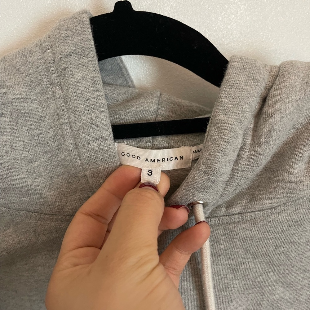GOOD AMERICAN Letter hoodie “R”